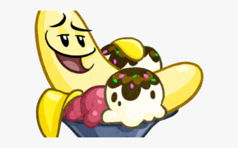 Plants Vs Zombies Heroes Banana Split, Transparent Clipart