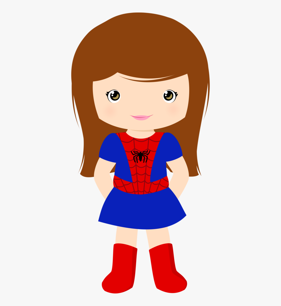 Minus Cumple Super Heroes, Superhero Classroom, Superhero - Spider Girl Clipart, Transparent Clipart