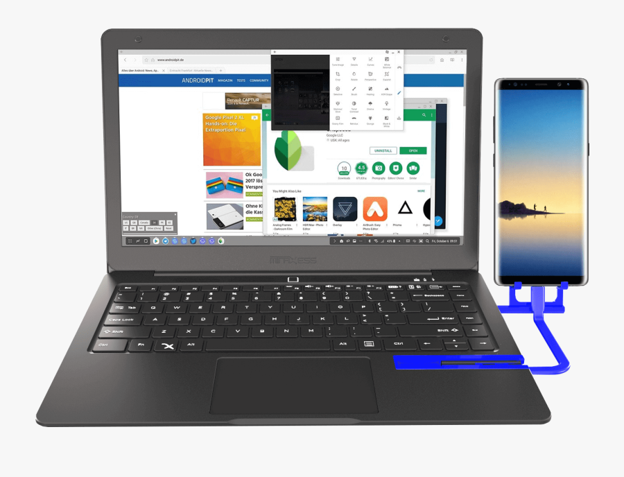 Transparent Computer Lab Clipart - Netbook, Transparent Clipart