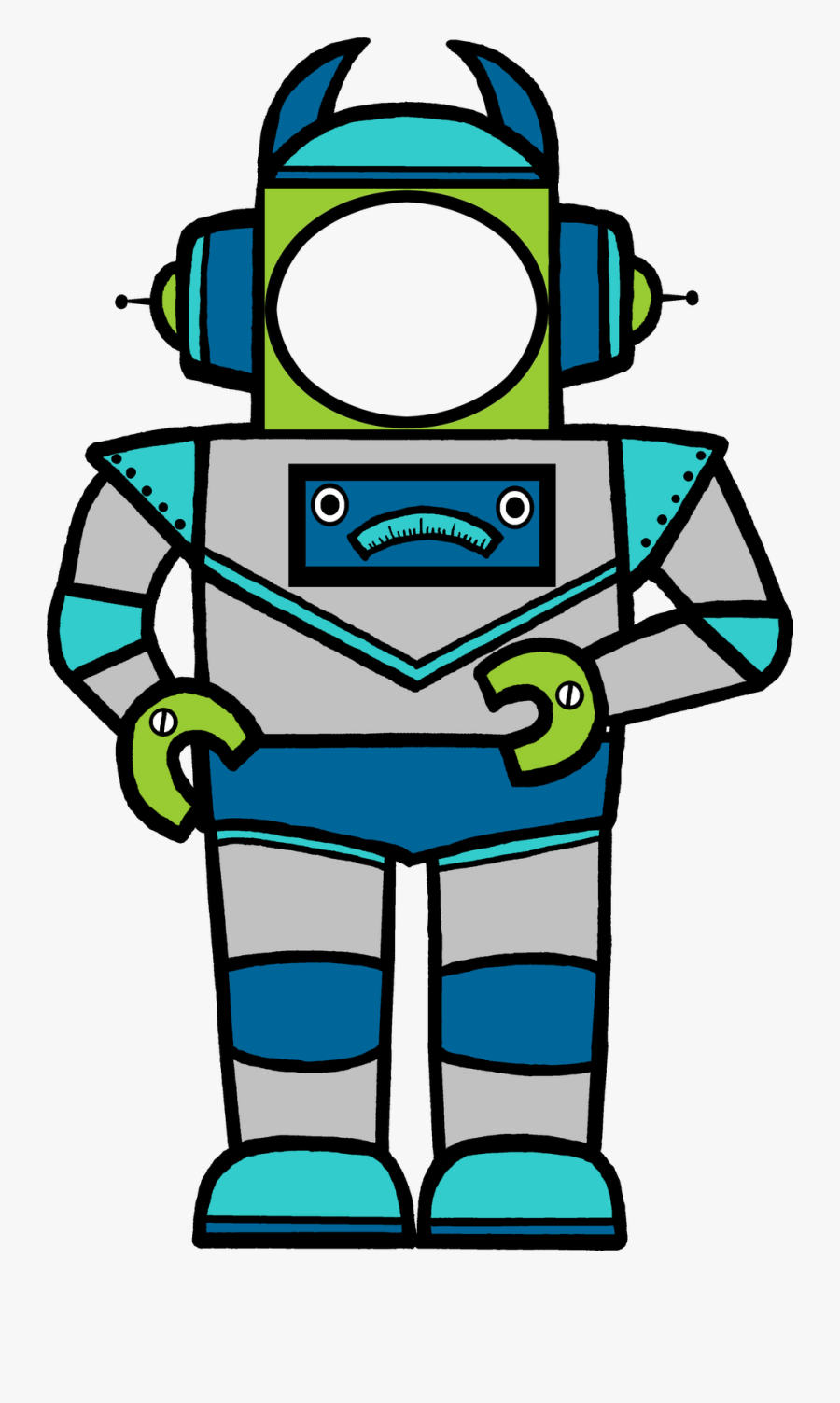 Robot Clipart Art, Transparent Clipart