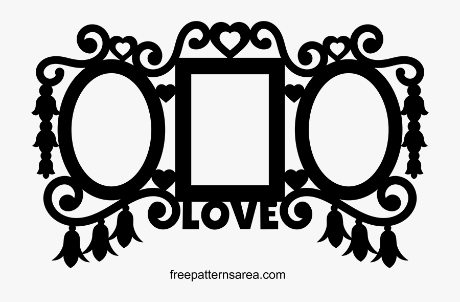 Triple Wall Picture Frame Clipart Vector - Free Laser Ready Templates, Transparent Clipart