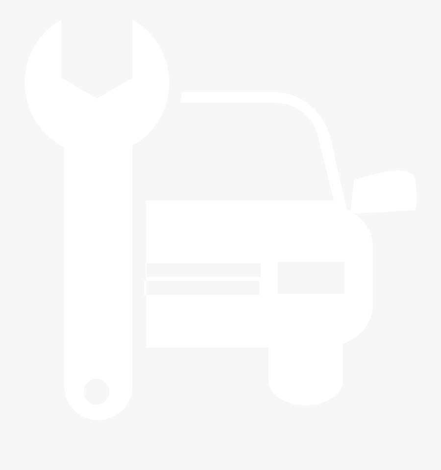 Car Repair Icon White - Automotive White Png Icon, Transparent Clipart