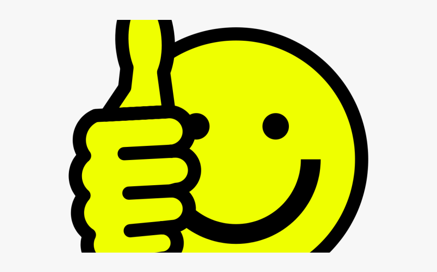 Thumbs Up Smiley, Transparent Clipart