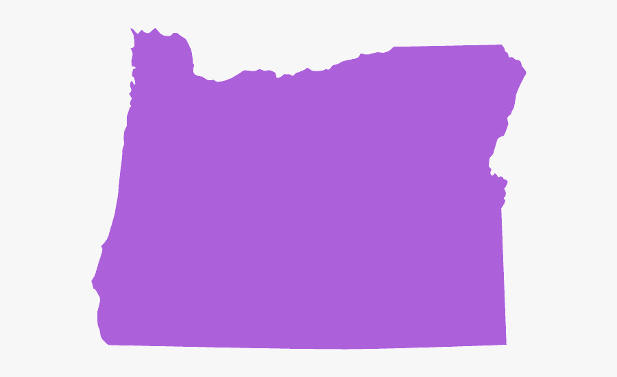 Outline Oregon Map Clipart, Transparent Clipart