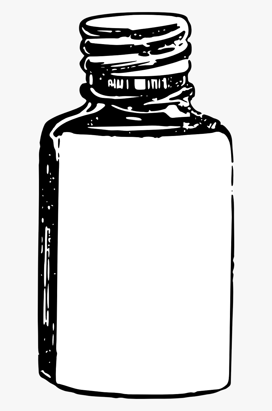 Pill Bottle Clipart Black And White, Transparent Clipart