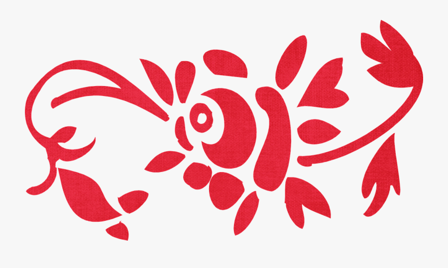 Flower, Swirl, Pink, Red, Decoration - Pink Border Decoration Flower, Transparent Clipart
