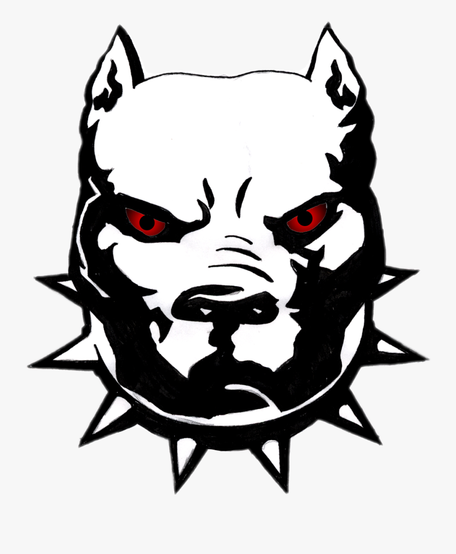 Pitbull Dog Drawing Face - Pitbull Logo, Transparent Clipart