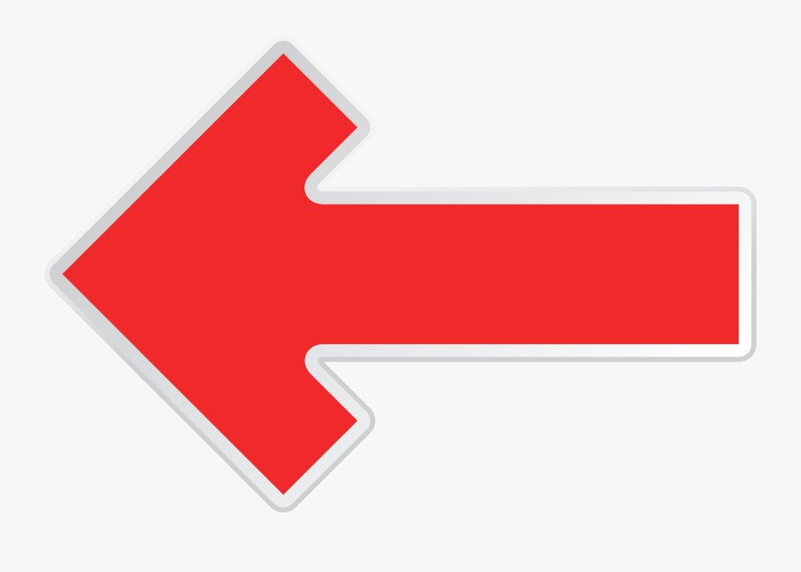 Red Cliparts Transparent Arrow - Yön Okları, Transparent Clipart