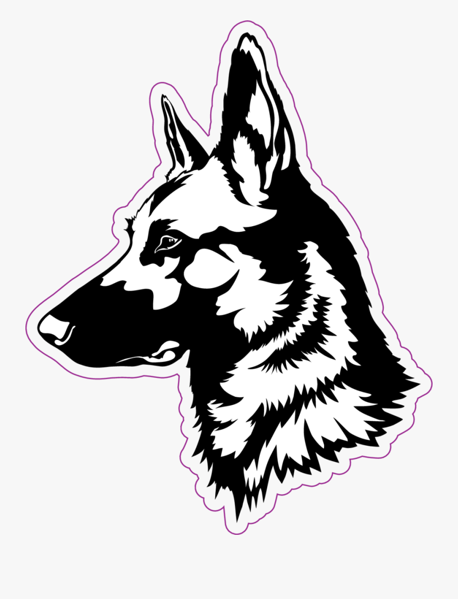 Transparent Shepherd Clipart Black And White - Belgian Malinois Clipart, Transparent Clipart