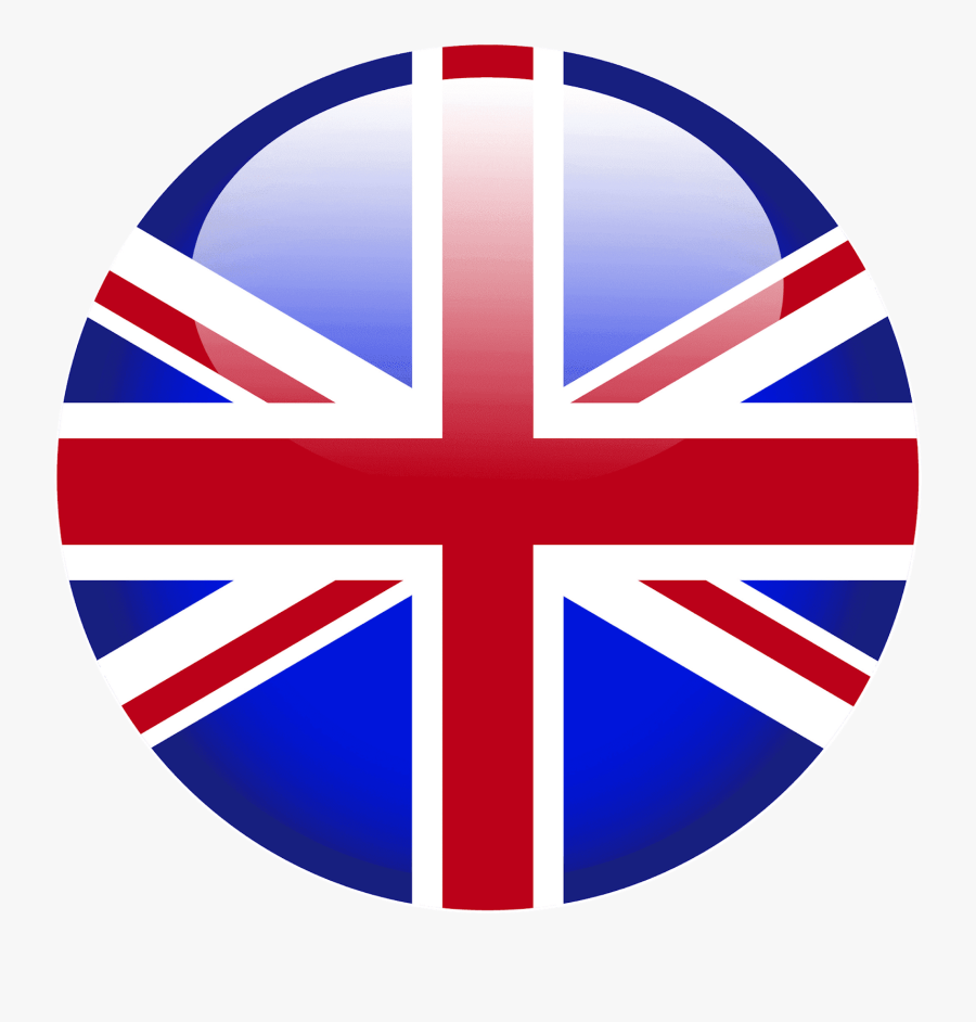 Uk Flag Button Png, Transparent Clipart