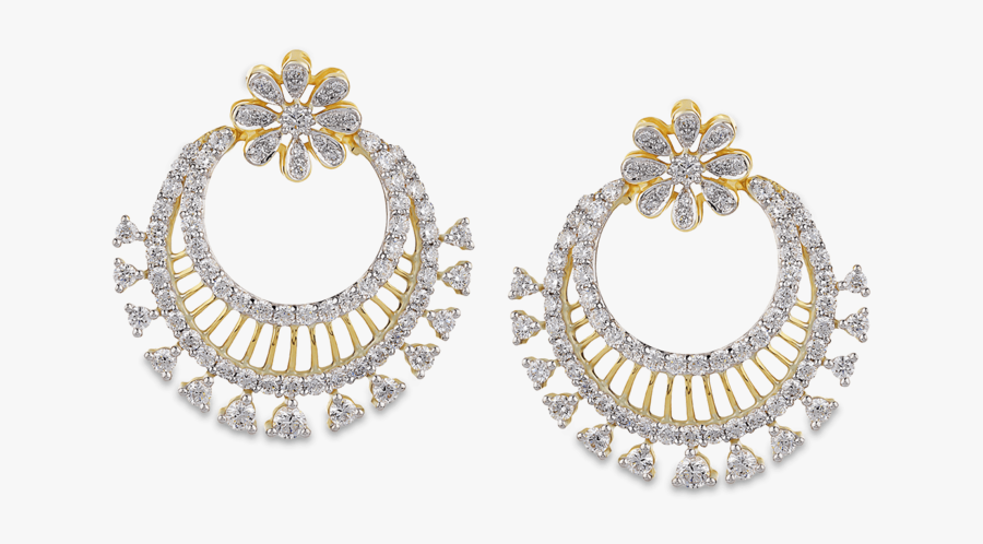 Earring - Diamond Jewellery Png Earrings, Transparent Clipart
