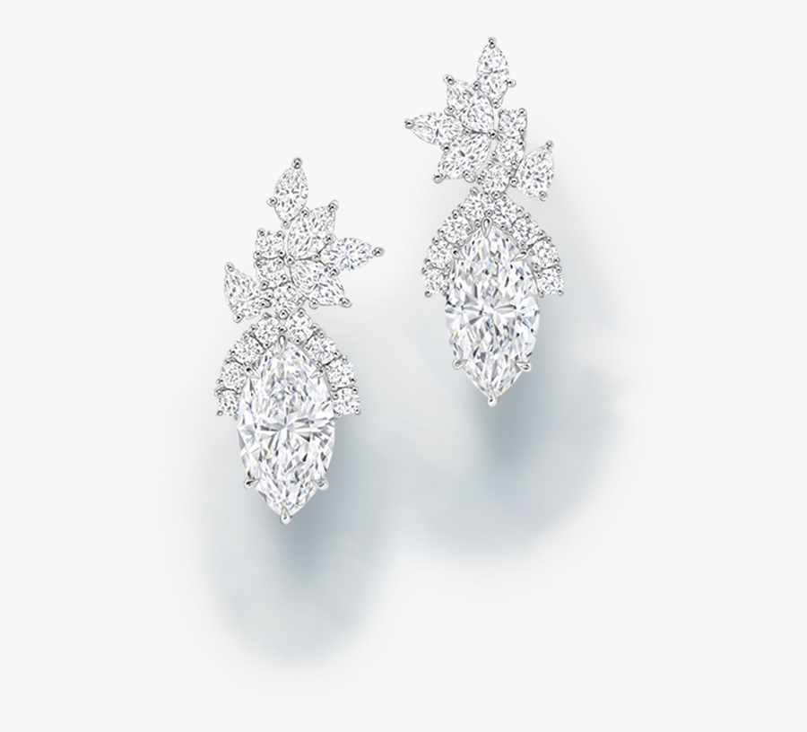 Transparent Diamond Earring Clipart - Harry Winston Legacy Collection, Transparent Clipart