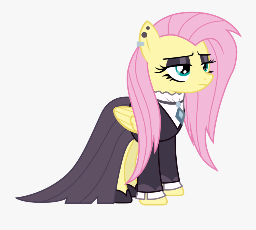 Sonofaskywalker, Clothes, Cute, Ear Piercing, Earring, - My Little Pony Fluttershy Goth, Transparent Clipart