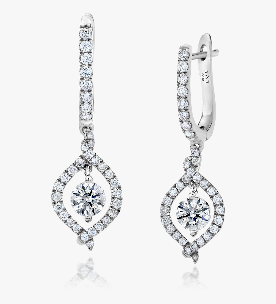 Diamond Earring Png - Dangle Earrings, Transparent Clipart