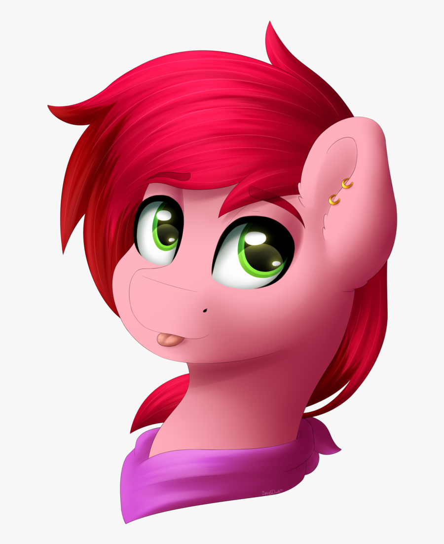 Spirit-dude, Bandana, Blep, Bust, Ear Piercing, Earring,, Transparent Clipart