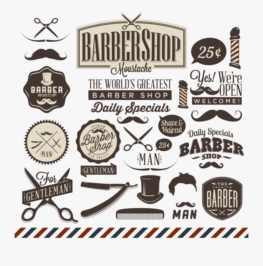 Barber Straight Razor Shaving Beauty Parlour - Barber And Beauty Logo, Transparent Clipart