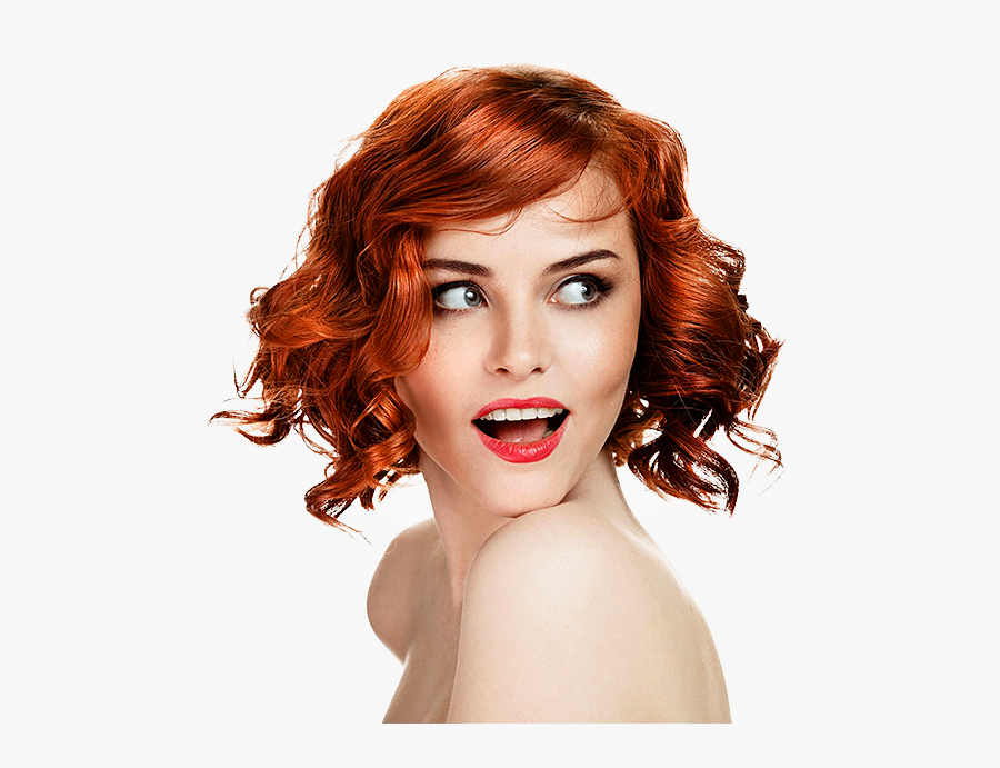 Ginger Hair Black Eyebrows, Transparent Clipart