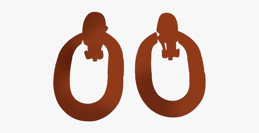 Door Knocker Earrings Png Download - Silhouette, Transparent Clipart