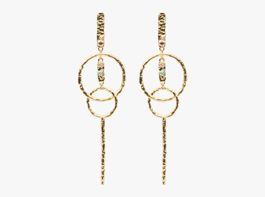 Ray Earring Gold - Maanesten Øreringe Ray, Transparent Clipart