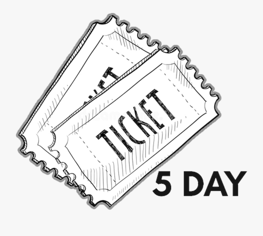 Fair Admission Tickets Advance Sale Geauga Fair - Black And White Raffle Ticket, Transparent Clipart