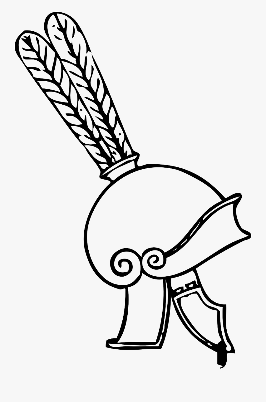 Greek Helmet 13 - Topi Prajurit Vector, Transparent Clipart