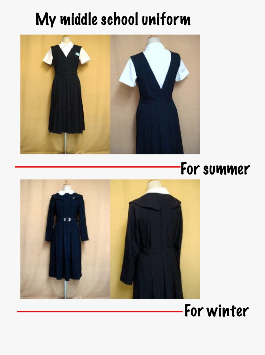 Transparent Japanese School Girl Png - Formal Japanese School Uniforms, Transparent Clipart
