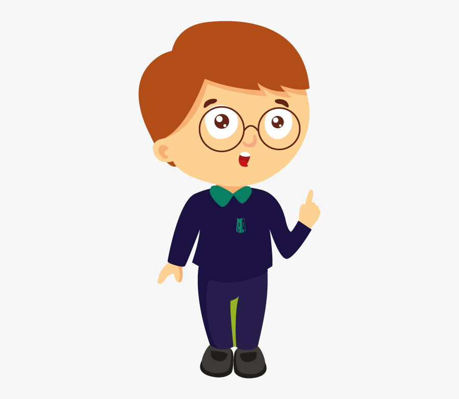 Trees - Cartoon Boy School Uniform Png, Transparent Clipart