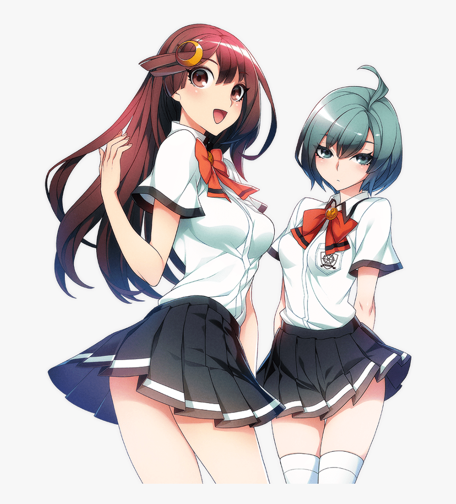 #anime #cute #girl #couple #school #uniform - Nintendo Switch World End Syndrome Fr, Transparent Clipart