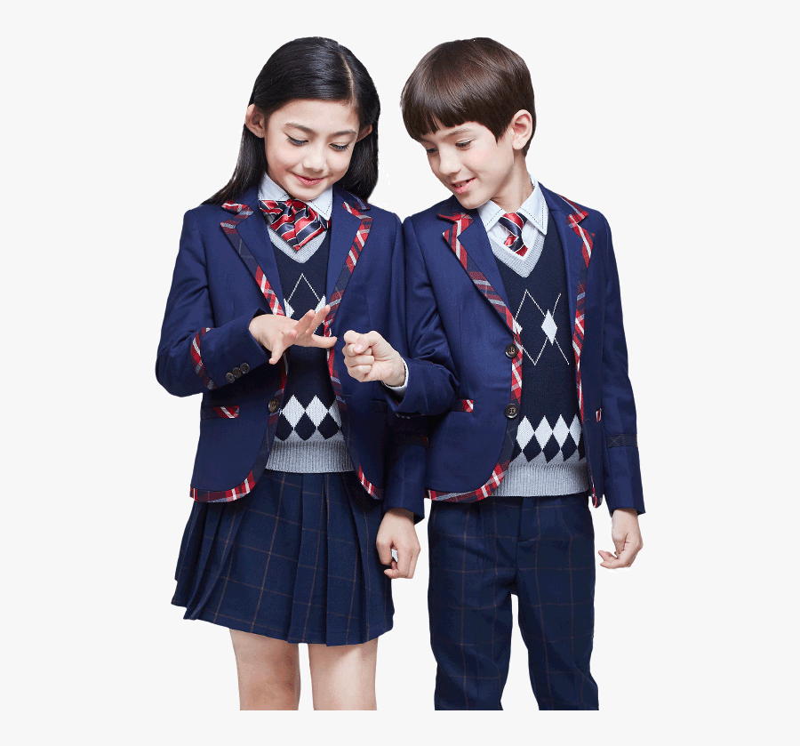 Transparent School Uniform Png - School Boys And Girls Png, Transparent Clipart