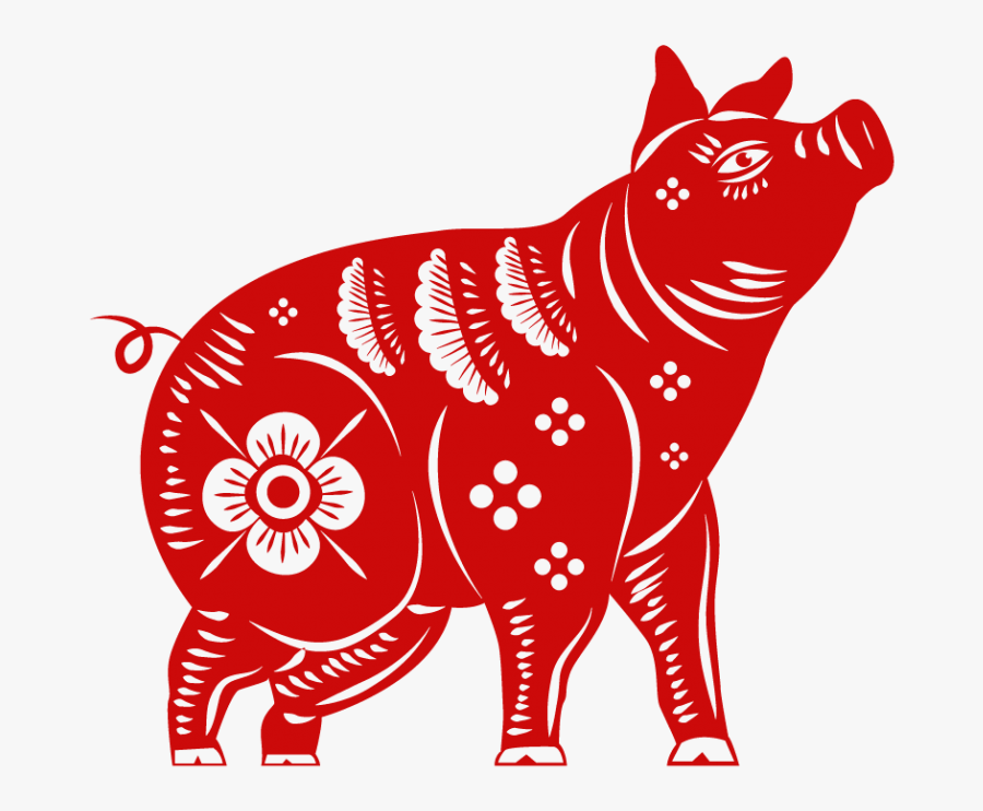 Chinese Zodiac Pig Transparent Background, Transparent Clipart