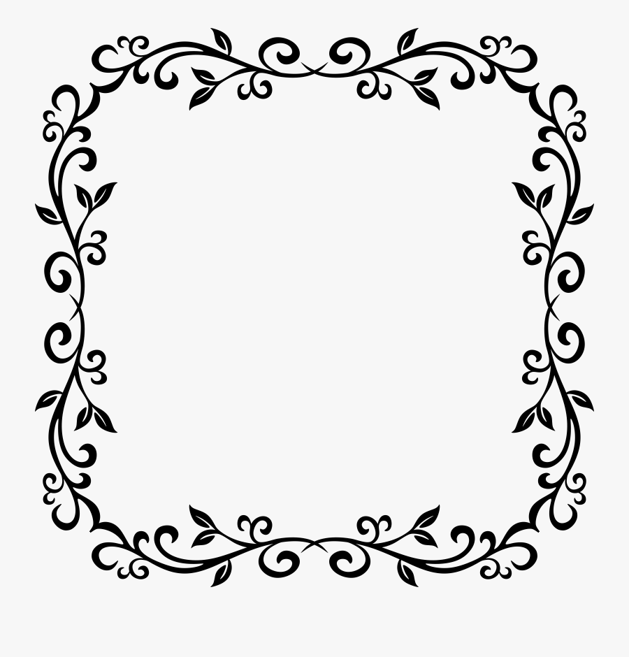 Drawing Line Art Microsoft Word Download - Square Frame Clipart Png, Transparent Clipart