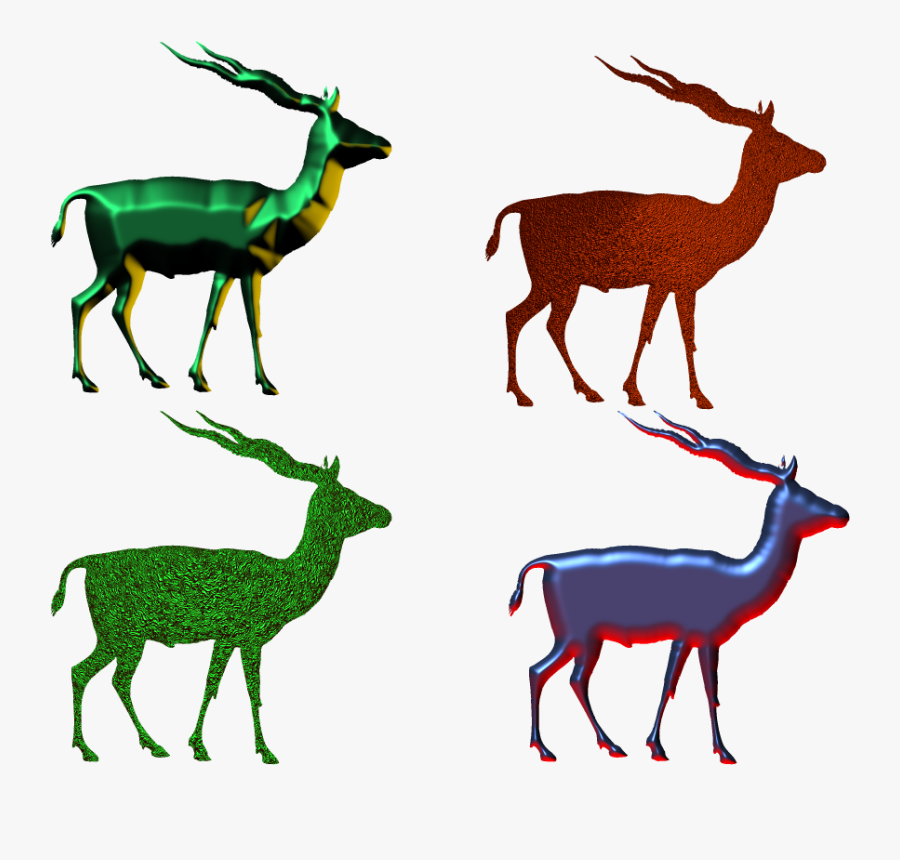 Antelope 3d Picture,antelope Png,impala Png - Gazelle Silhouette, Transparent Clipart