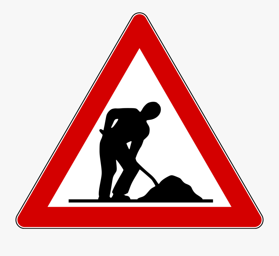 Thumb Image - Traffic Signs Men At Work, Transparent Clipart