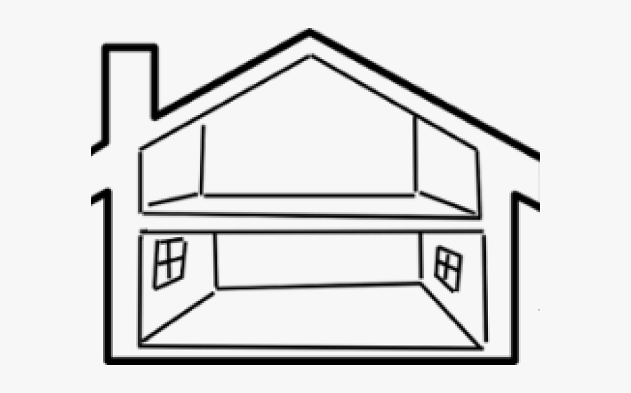 Old House Clipart Vacant House - Outline Inside House Clipart, Transparent Clipart