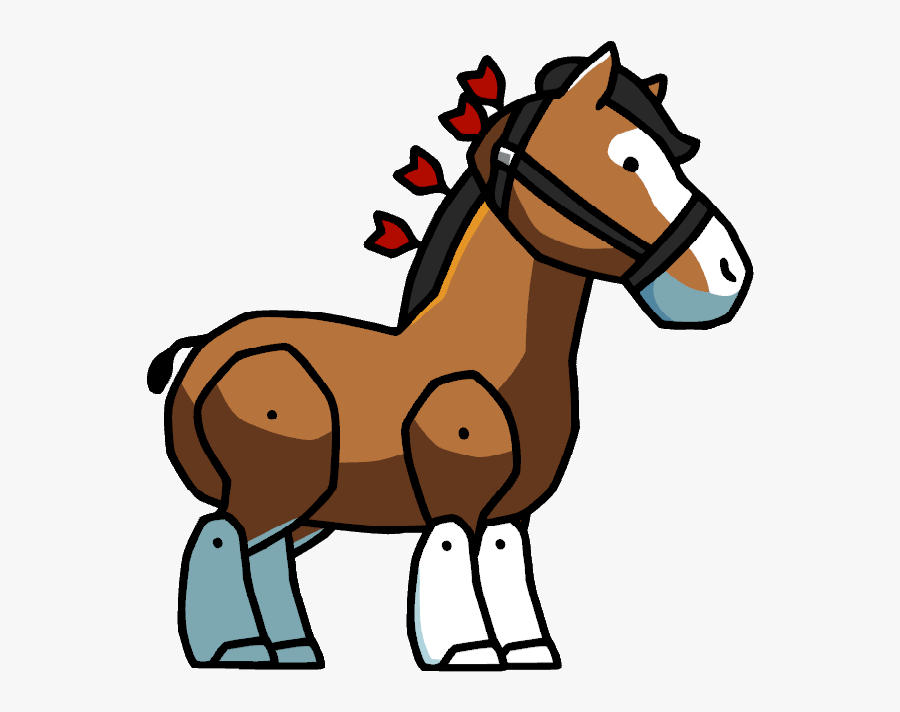 Trojan Horse Clipart Scribblenauts , Png Download - Scribblenauts Horse Png, Transparent Clipart