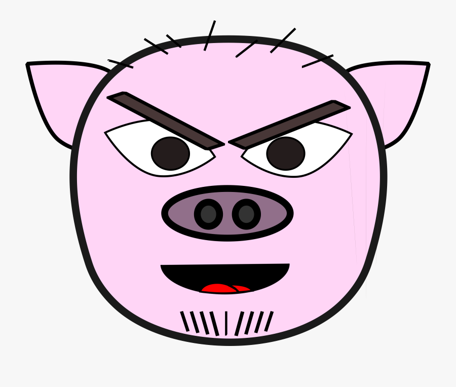 Mean Pig Clip Arts - Mean Pig Png, Transparent Clipart