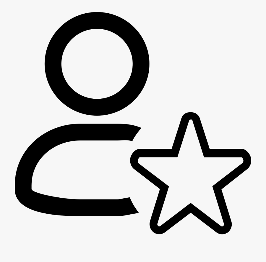Black And White Transparent Star Clipart - Favorite Icon Png, Transparent Clipart