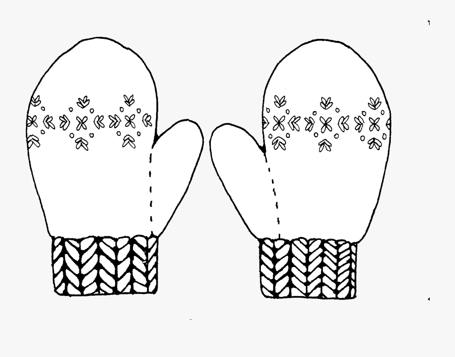 Mittens Discover Clipart To Bookmark Imagegator Transparent - Mittens Clipart Black And White, Transparent Clipart