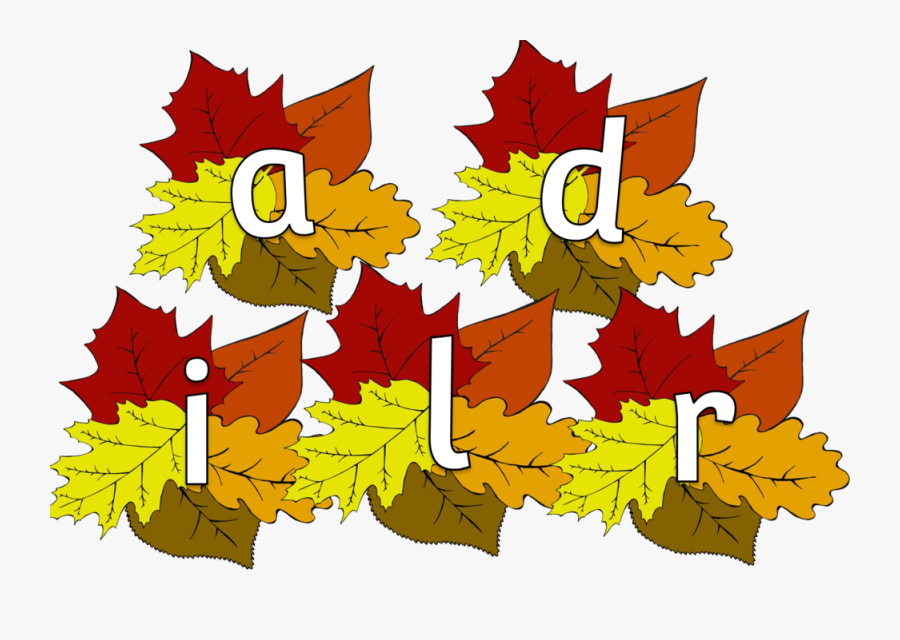 Autumn Leaves Alphabet Clipart , Png Download - Free Printable Autumn Alphabet, Transparent Clipart