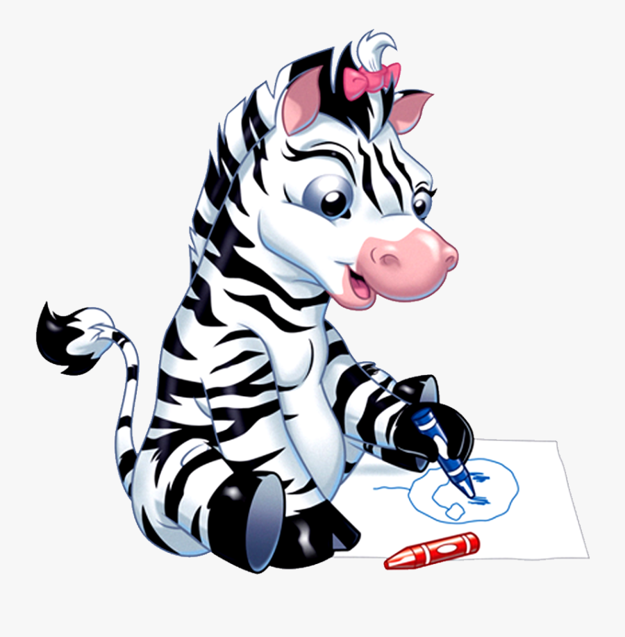 Zebra Cross Stitch Bookmark Pattern - Zebra Cartoon, Transparent Clipart