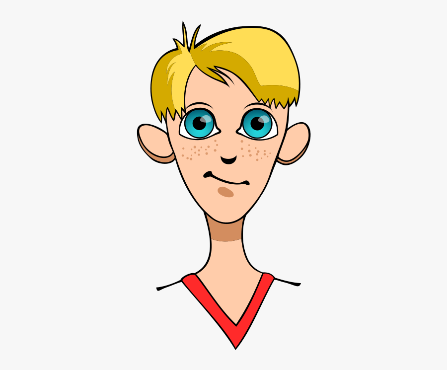 Emotion,art,child - Blond Hair Boy Cartoon, Transparent Clipart