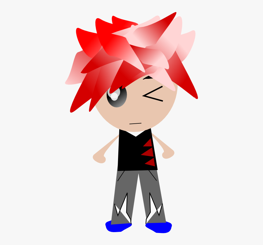 Punk Boy Teen Free Picture - Punk Blonde Girl Cartoon, Transparent Clipart