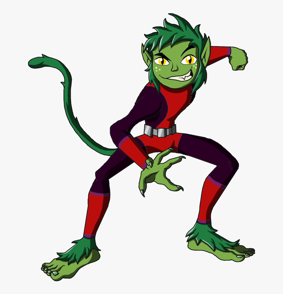 New Teen Titans - Teen Titans Beast Boy Art, Transparent Clipart