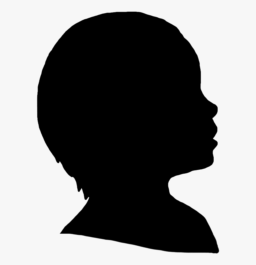 Laughing Toddler Silhouette - Queens Head For Stamp, Transparent Clipart
