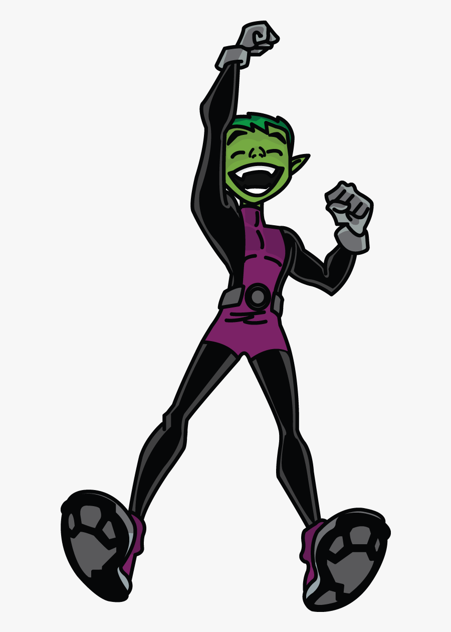 Transparent Teenage Boy Clipart - Draw Teen Titans Beast Boy, Transparent Clipart