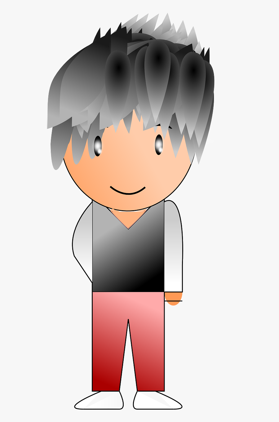 Menino Cabelo Preto Png, Transparent Clipart
