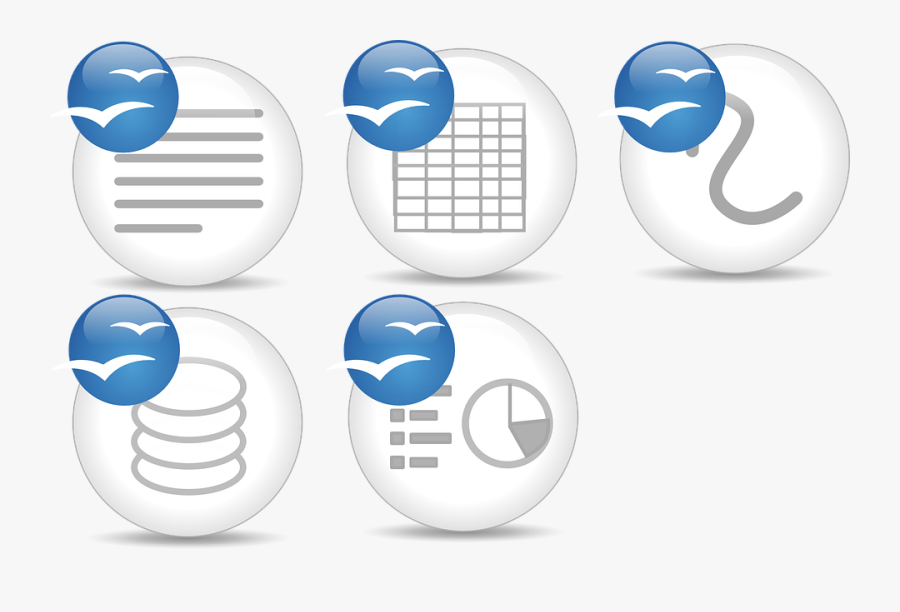 Org Application Logo - Openoffice, Transparent Clipart