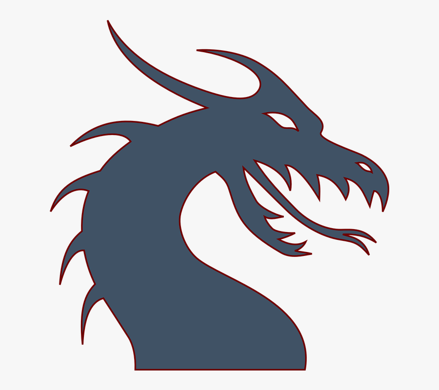 Dragon Black And White, Transparent Clipart