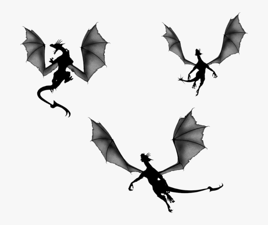 Game Of Thrones Dragon Silhouette Clip Art Silhouettes - Game Of Thrones Dragon Silhouette, Transparent Clipart