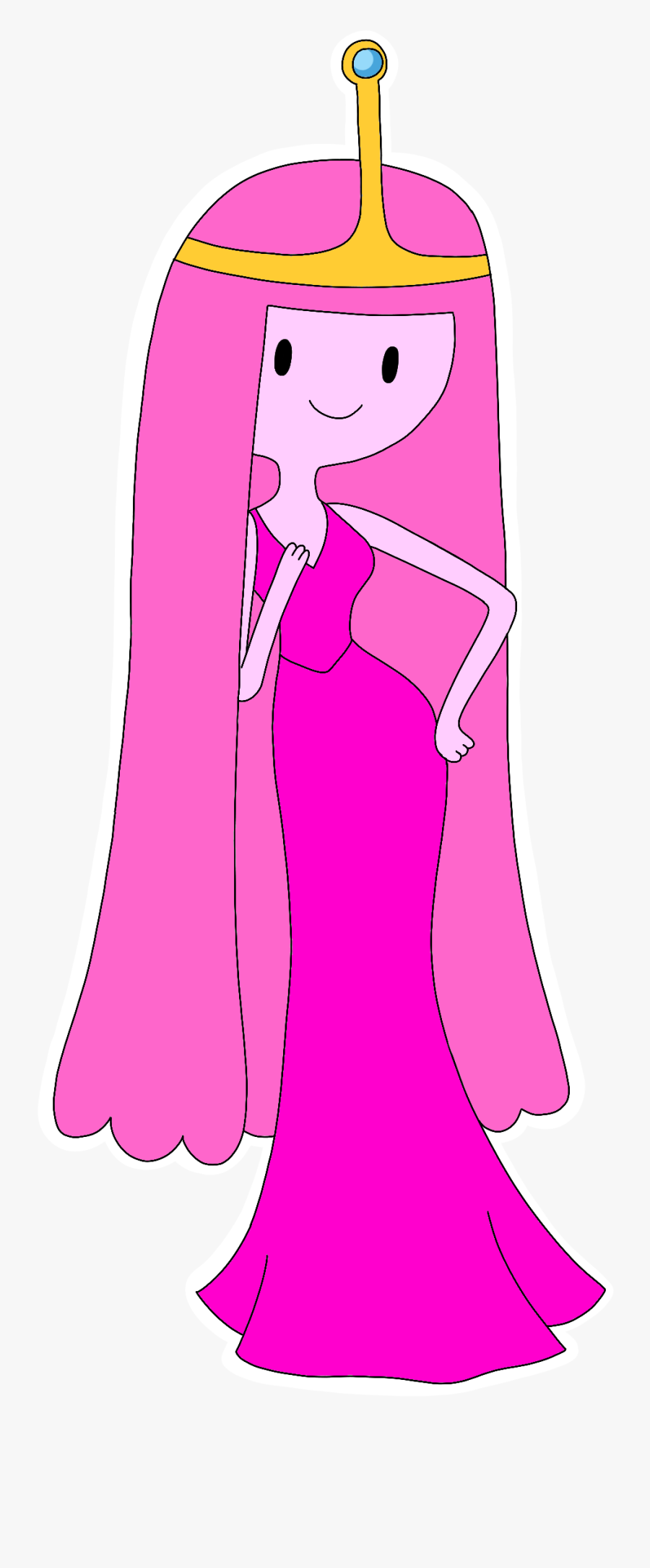 Princess Bubblegum Prom Dress Adventuretime Cartoonnetw, Transparent Clipart